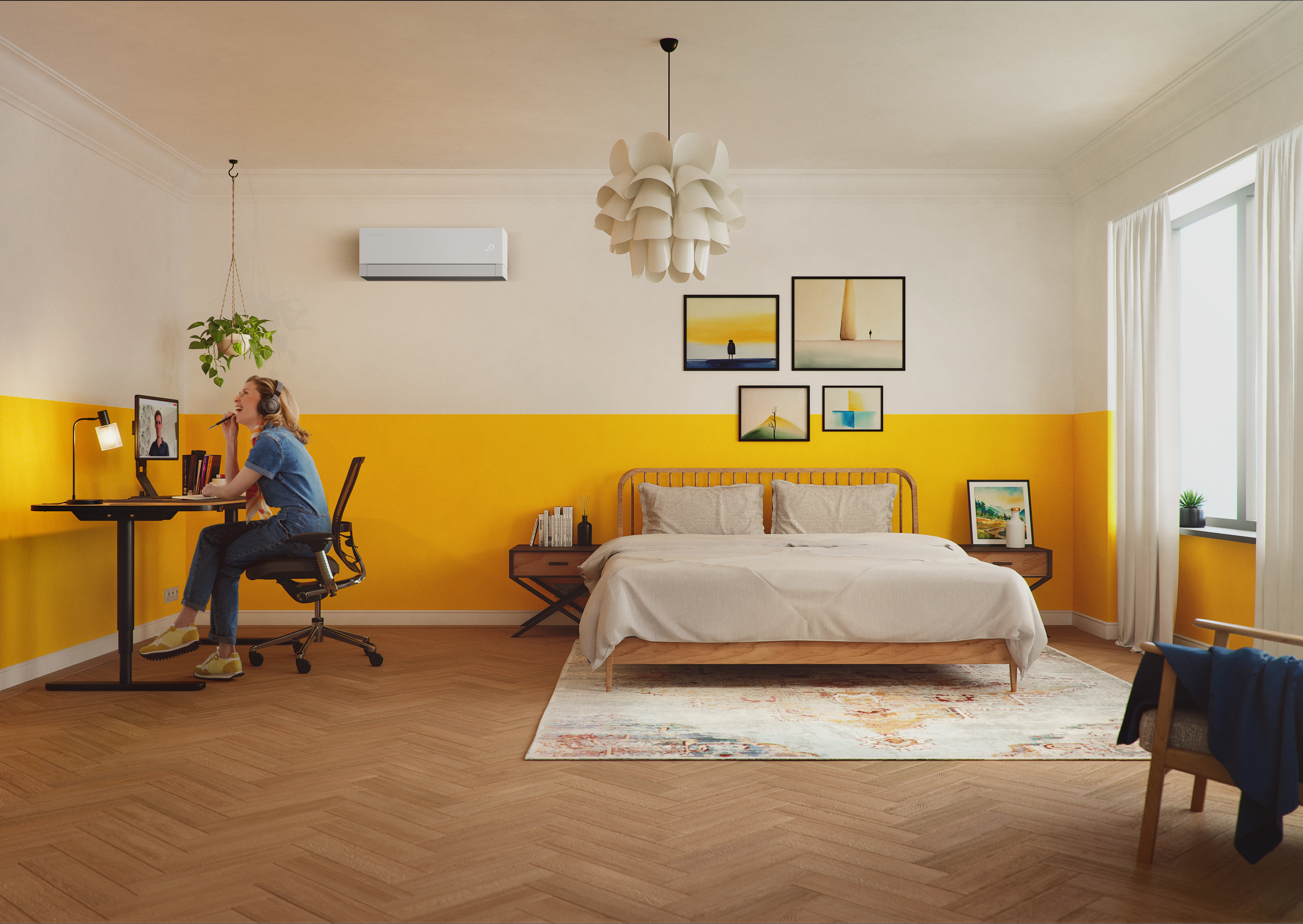 RAC Visual  2025 WindFree Premiere EW   bedroom (saffron)